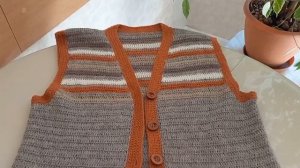 Мастер-класс "Жилет крючком с мотивами "Бабушкин квадрат". Часть 1