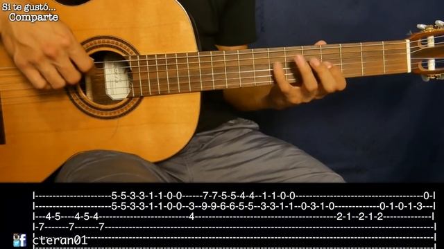 La Cumparsita - Tango Tutorial Guitarra смотреть онлайн