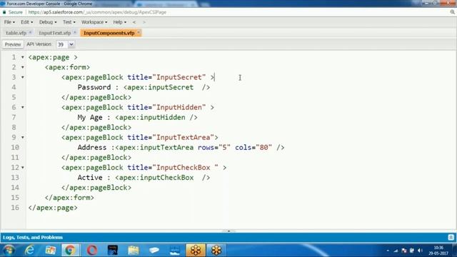 Salesforce Tutorials #Class 5 About visualforce page Input Components 2 смотреть онлайн