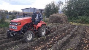 мотоблочная картофелекопалка переделана под минитрактор.