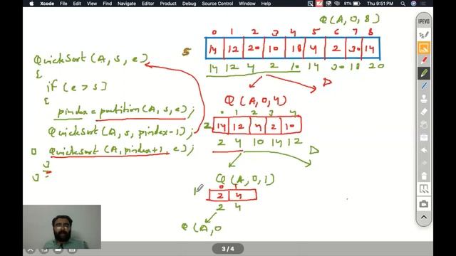 QuickSort Algorithm-2 | Tracing of QuickSort Code | Explained in Hindi | CodePlanet | BY CSD смотреть онлайн