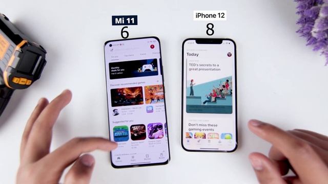 iPhone 12 vs Mi11 Detailed Speed Test AnTuTu Benchmarks & Rendering смотреть онлайн