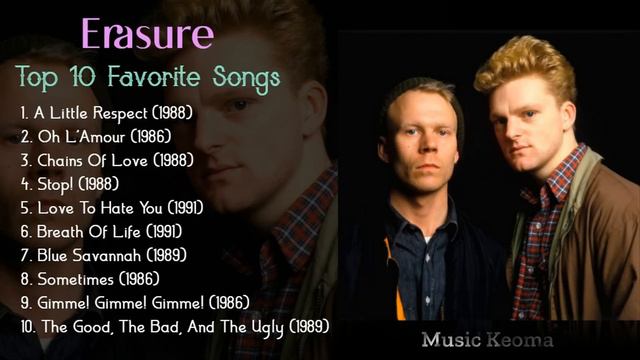 Erasure Top 10 Favorite Songs смотреть онлайн
