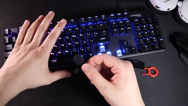 HyperX Alloy Origins Full Blue звук работы свичей смотреть онлайн
