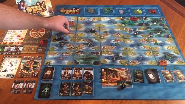 Tiny Epic Pirates Solo play with Crimson Silver and Curse of Amdiak expansions смотреть онлайн