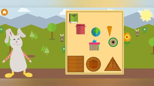 Учим фигуры и цвета в развивающей игре Smart Bunny