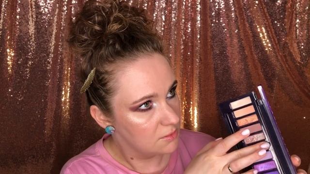 Eveline Mystic Galaxy VS. Urban Decay Ultraviolet. Сравнительные свотчи, два макияжа. Алекс Мятт