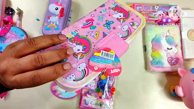 fantastic mega collection of unicorn stationery, pencil case, unicorn toy collection, pencil, DIY смотреть онлайн