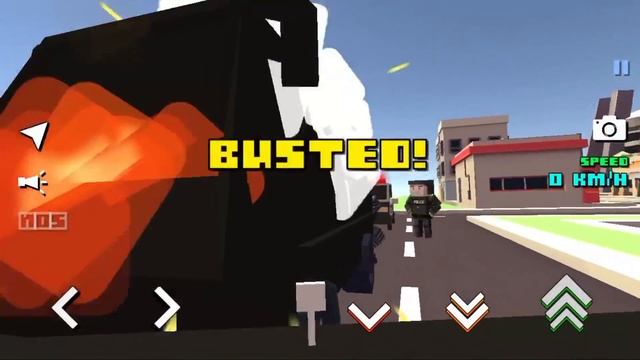 Cops & robbers in Blocky Car Racer - City mode смотреть онлайн