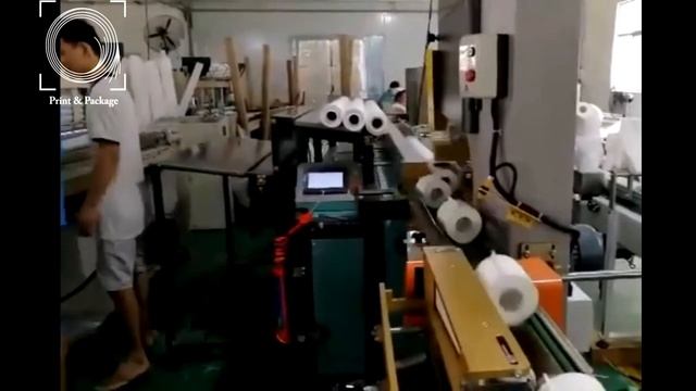 Автоматический станок для резки рулонов туалетной бумаги смотреть онлайн