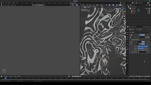 Contour lines on mesh surface using geometry nodes [BLENDER 3.0] смотреть онлайн