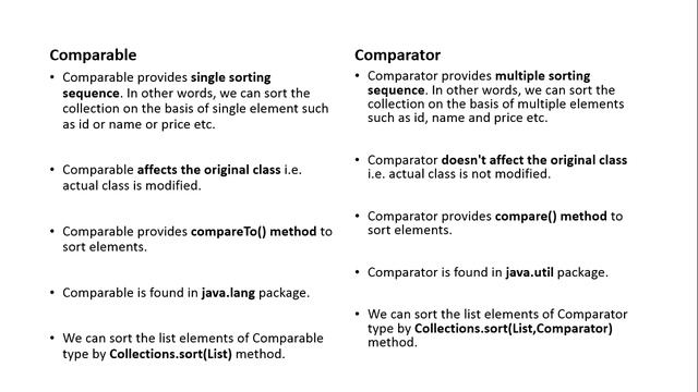 difference between comparable and comparator смотреть онлайн