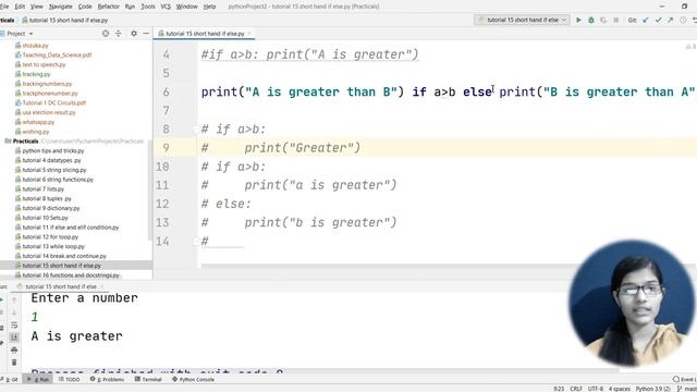 BASICS OF PYTHON EP:14 SHORT HAND IF-ELSE | simple way to use if-else condition | python programmin смотреть онлайн