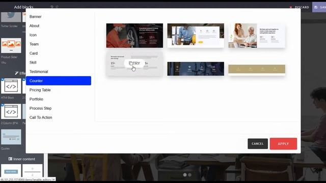 Theme Negocio | Odoo Website builder Snippets смотреть онлайн