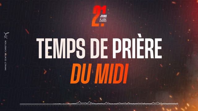 21 JOURS DE JEÛNE ET PRIÈRES - JOUR 9 - MIDI - Ps Christian M. - Samedi 25 Novembre 2023 смотреть онлайн