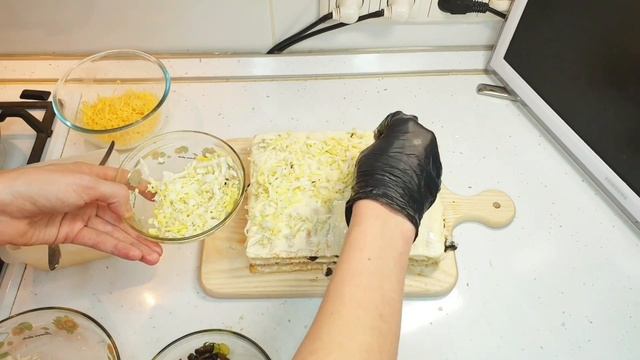 ЗАКУСОЧНЫЙ ТОРТ НАПОЛЕОН (Очень простой рецепт) ★ НАПОЛЕОН С ГРИБАМИ И КУРИЦЕЙ ★ SNACK CAKE NAPOLEO смотреть онлайн