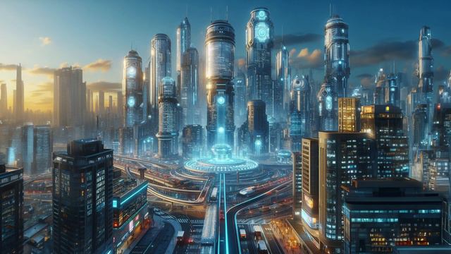 Cyberpunk City with Chillwave soundtrack - RUN AWAY смотреть онлайн