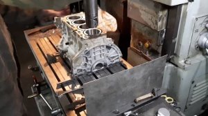 Расточка блока цилиндров G4KD