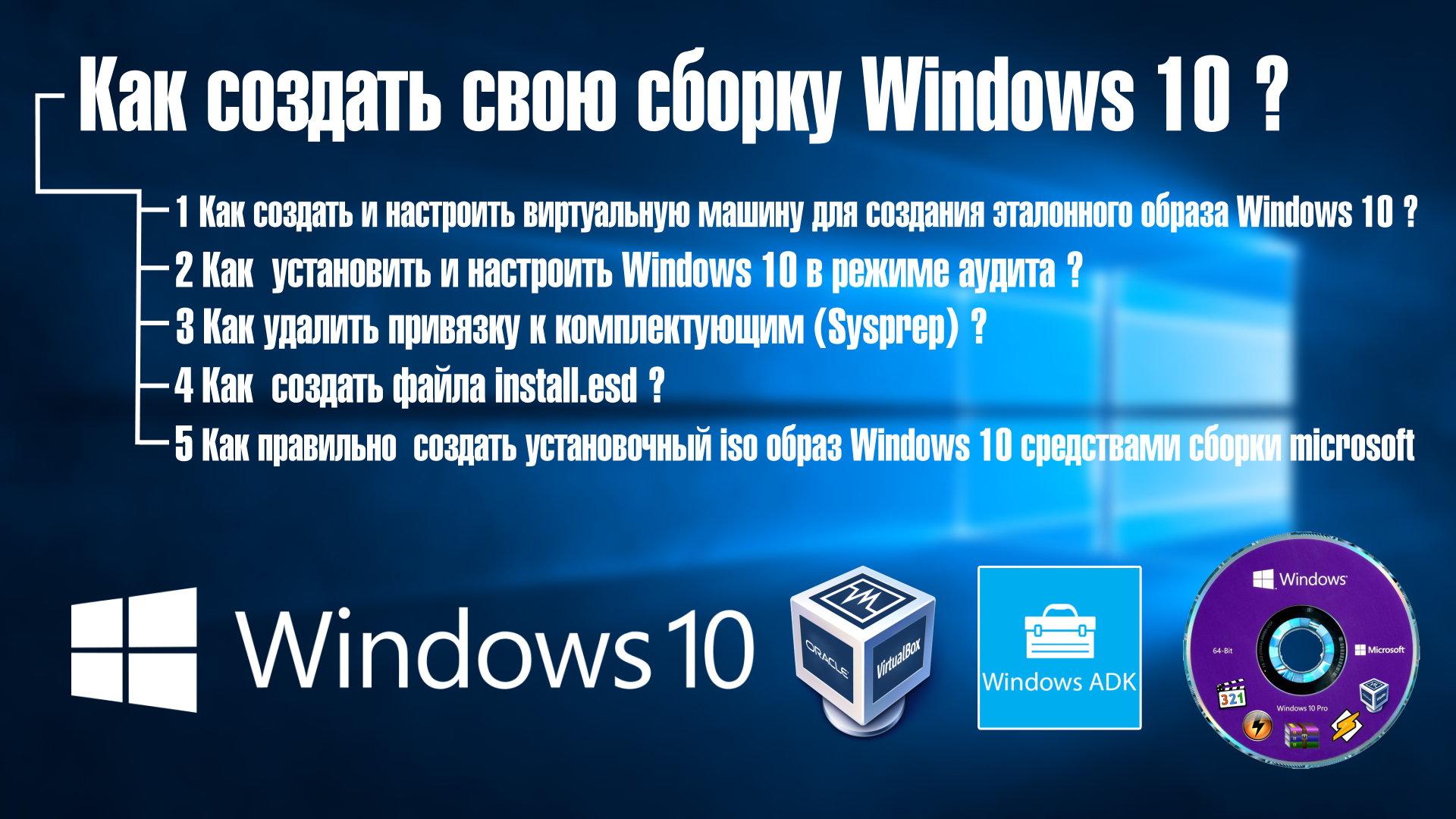 Как создать свою сборку Windows 10 смотреть онлайн