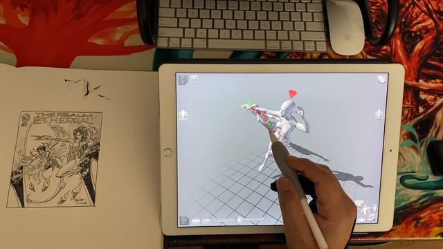 Posing Digital Models with Art Pose Pro on the iPad Pro смотреть онлайн