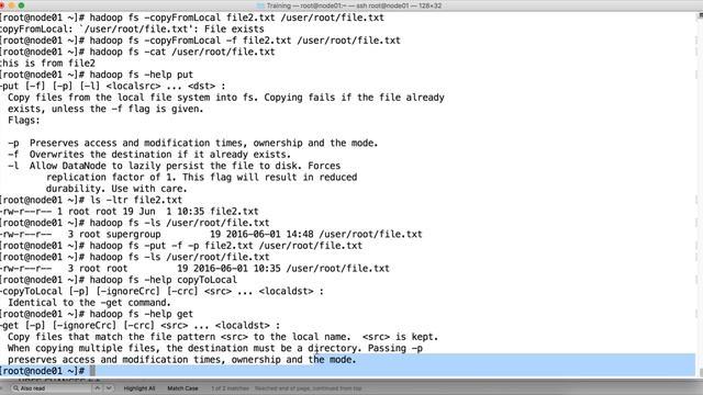 HDFS Commands - copyFromLocal or put, copyToLocal or get and cp смотреть онлайн