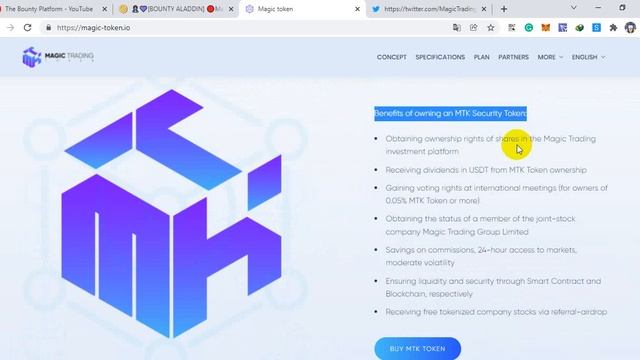 Magic Token (MTK) | International investment platform Magic Trading смотреть онлайн