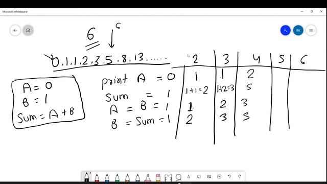 Java program to print Fibonacci Series Using for Loop | Fibonacci series in java | for loop in java смотреть онлайн