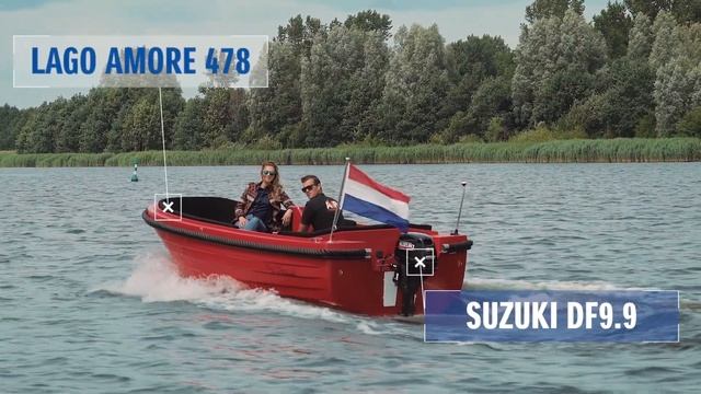 Suzuki DF9.9 4-takt buitenboordmotor (9,9 PK) achter Lago Amore 478 смотреть онлайн