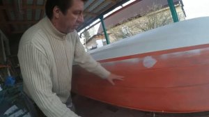 ремонт катера №6 покраска топкаутом