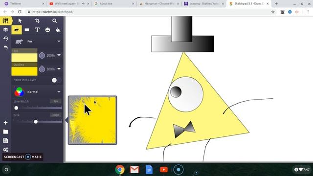 Bill Cipher art! SCREEN RECORD! :D смотреть онлайн