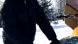 Самодельный снегоход из м урал...