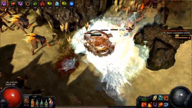 Poe Coc ice nova / glacial strike build 6.1k life 57% phys reduction смотреть онлайн
