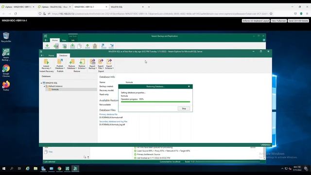 VEEAM EXPLOER & VEEAM RESTORE DATABASE SQLSERVER смотреть онлайн