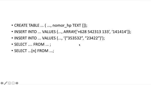 Tipe Data Lanjutan PostgreSQL | Arrays - JSONB смотреть онлайн