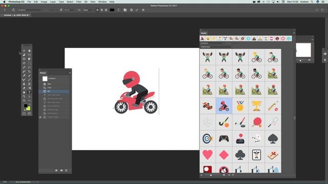 Photoshop CC : Adding Emoji Opentype SVG fonts new feature смотреть онлайн
