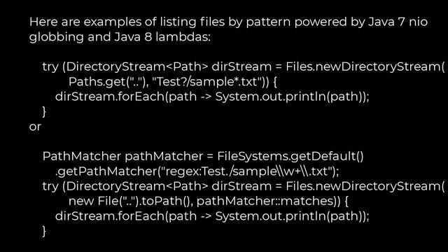 Java :How to find files that match a wildcard string in Java?(5solution) смотреть онлайн