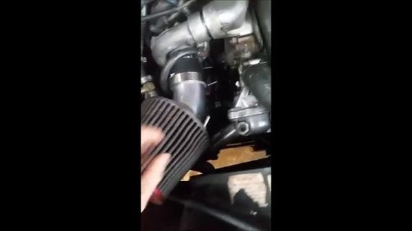 w123 om617 with pod filter setup