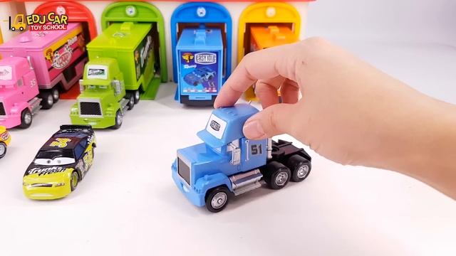 Play With Colors, Sounds, Names And Numbers With Disney Cars 3 Lightning McQueen Car Truck Toy