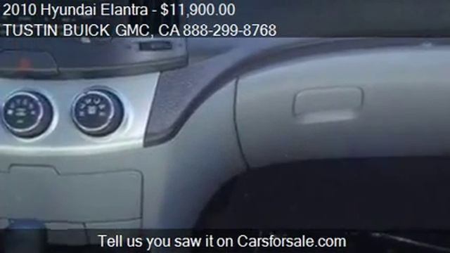 SOLD 2010 Hyundai Elantra GLS - for sale in TUSTIN, CA 92782 смотреть онлайн