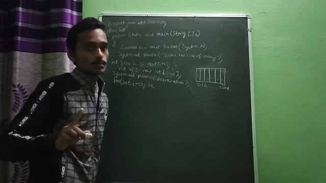Program to take array of size n and accept the elements into the array and print it. смотреть онлайн