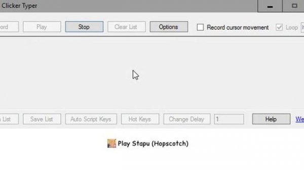Руководство по пользованию Auto Clicker Typer