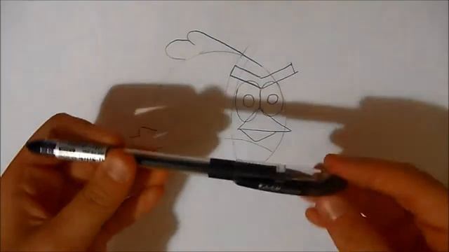 Как рисовать Angry birds Красную птичку/Draw Angry birds red birds смотреть онлайн