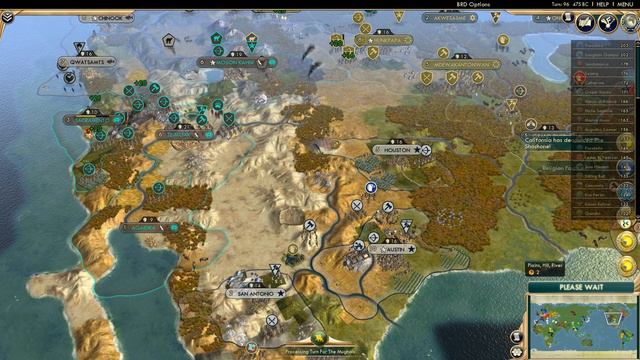 Civilization 5: 60+ Civ AI Only World Gameplay [Civ 5 Mods] - Part 3 смотреть онлайн