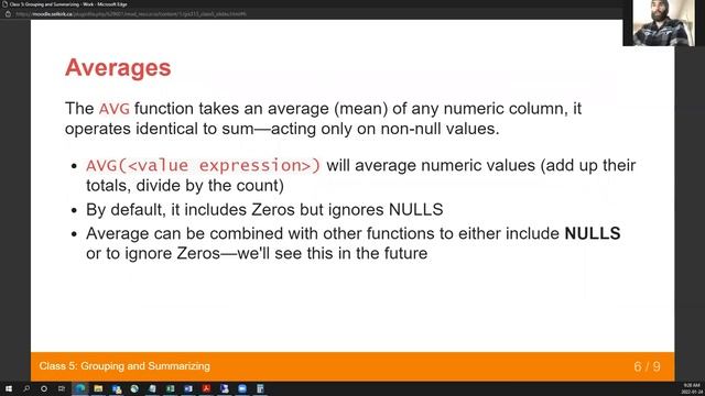 GIS313 - Database Systems I: Class 5 - Grouping and Summarizing смотреть онлайн