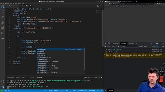 JavaScript Mutable vs Immutable смотреть онлайн