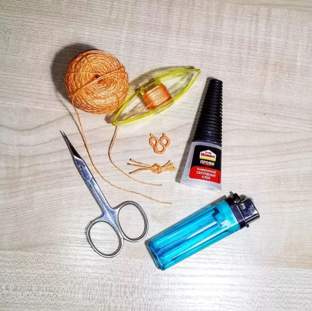 Основы Фриволите - Прячем ниточки в начале и в конце элементов. МАСТЕР КЛАСС. Frivolite