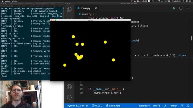 Making a Simple Paint app using Kivy and Python смотреть онлайн