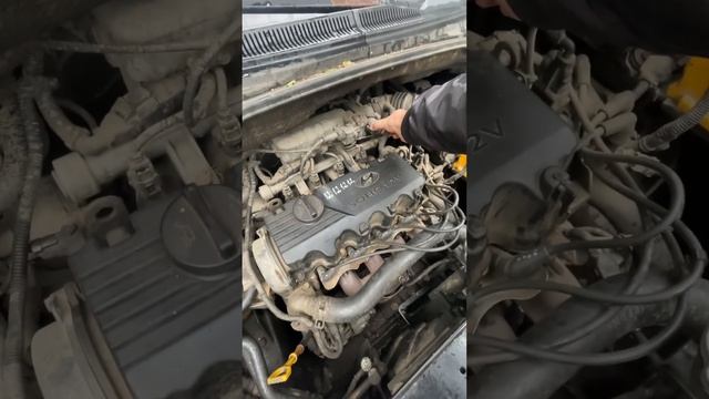 Двигатель Хендай Гетц 1.3 компрессия по 12. G4EH