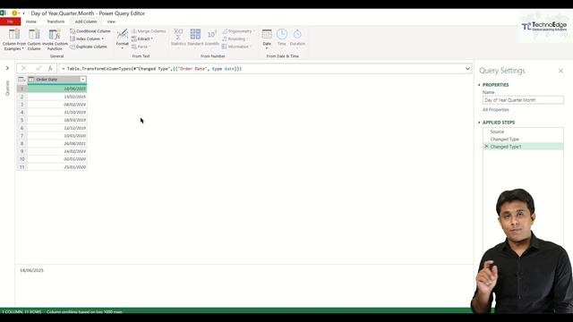 2.2 How To Extract Start & End Of The Month, Quarter & Year In Excel Power Query | Excel Power Quer