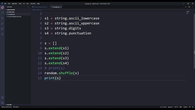 How to generate password with python смотреть онлайн